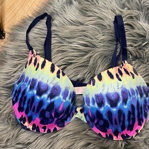 EUC Victoria's Secret PINK Tie Dye Push Up Bra 32D‎